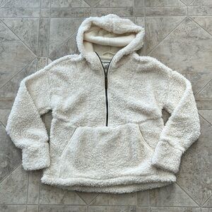 Hooded Sherpa Half Zip